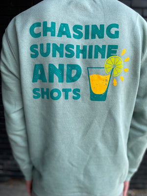 Chasing Sunshine and Shots Crewneck