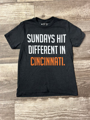 Sundays Hit Different Cincinnati Youth Tee