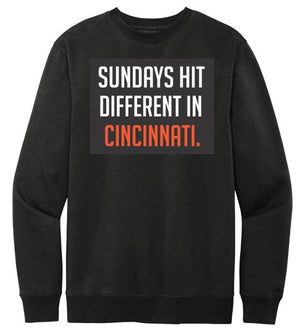 Sundays Hit Different in Cincinnati Crewneck