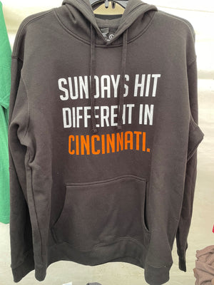 Sundays Hit Different in Cincinnati Hoodie