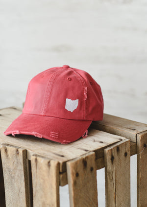Ohio Dad Hat || Red