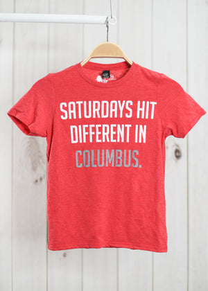 Hits Different In Columbus Youth Tee