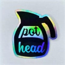 Pot Head Shiny Sticker
